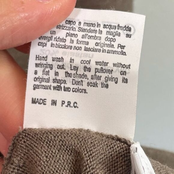 Malagrida Her Brown Cowl Neck Long Sleeve Wool Blend Dress Large Italian NWT - Picture 11 of 12